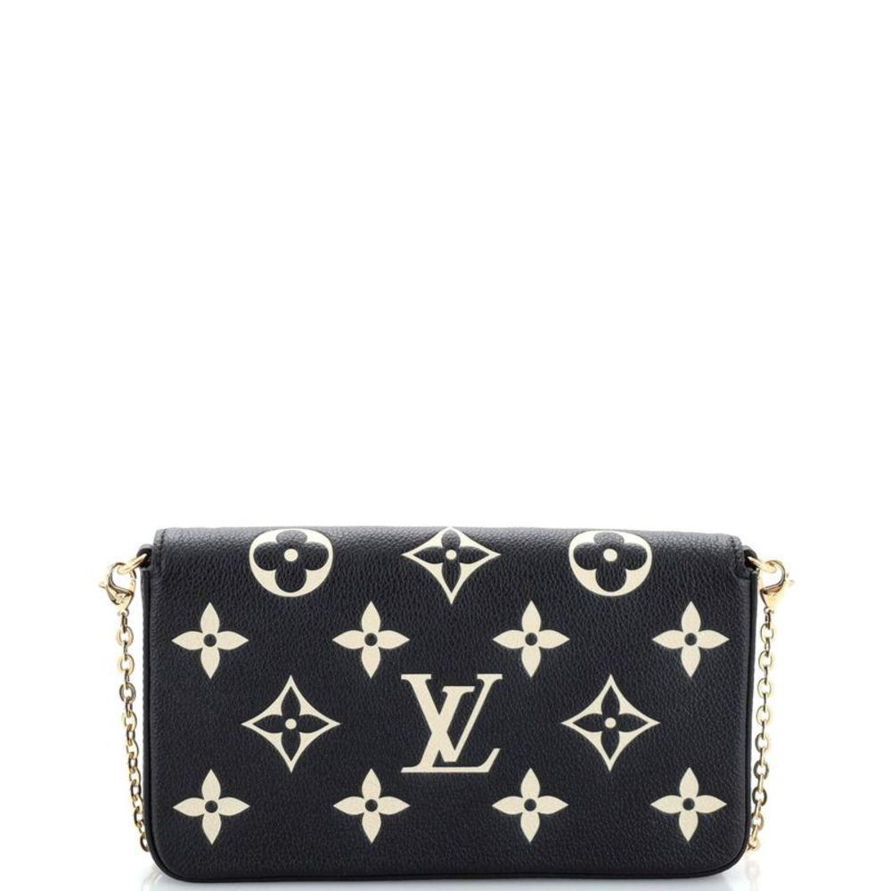 Louis Vuitton Felicie Pochette Bicolor Monogram Empreinte Giant Black - Picture 4 of 9